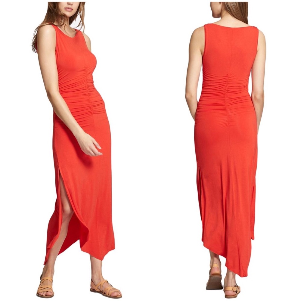 Sanctuary Samba Midi Tank Maxi Summer Ruched Dress